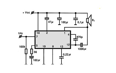 TBA820 I electronics circuit